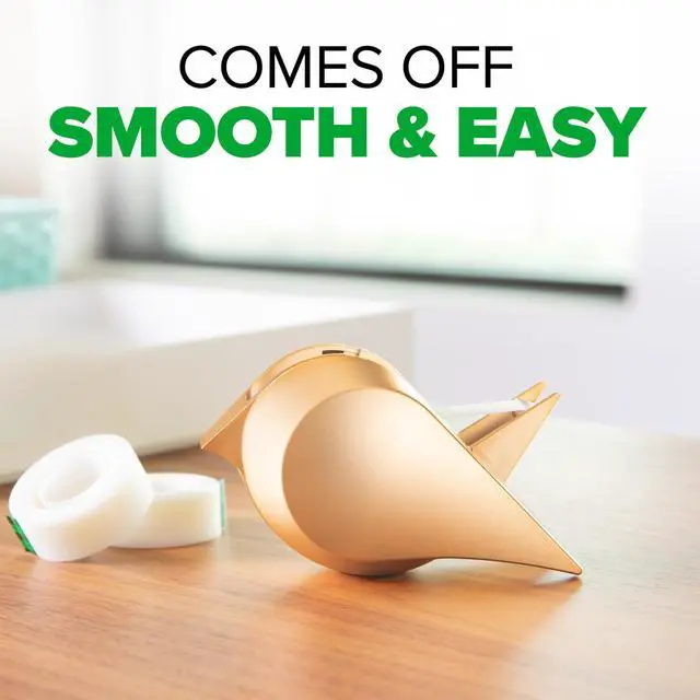 Alt view image 6 of 8 - Scotch Gold Bird Desktop Tape Dispenser: 3/4 in. x 300 in. (Gold)