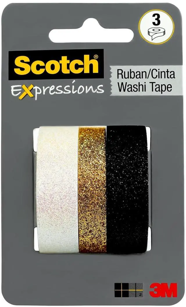 Main image of Scotch Expressions Glitter Tape [3-Pack]: 3-pack / Assorted (3 colors)