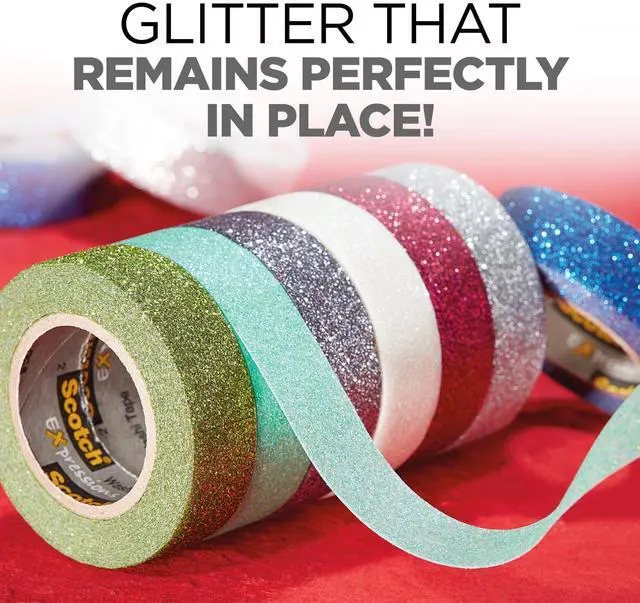 Alt view image 4 of 7 - Scotch Expressions Glitter Tape [3-Pack]: 3-pack / Assorted (3 colors)