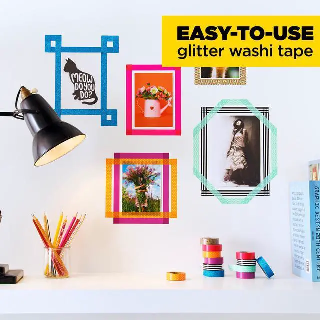 Alt view image 7 of 7 - Scotch Expressions Glitter Tape [3-Pack]: 3-pack / Assorted (3 colors)