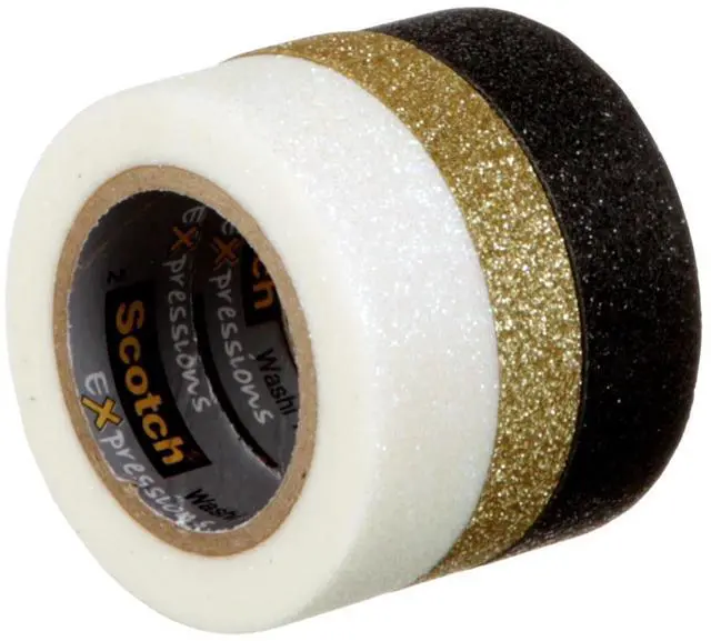 Alt view image 2 of 7 - Scotch Expressions Glitter Tape [3-Pack]: 3-pack / Assorted (3 colors)
