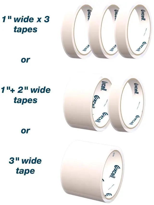 Alt view image 4 of 5 - Excell Extra Wide Bench Tape Dispenser (ET-81): 2 in. width (Blue)