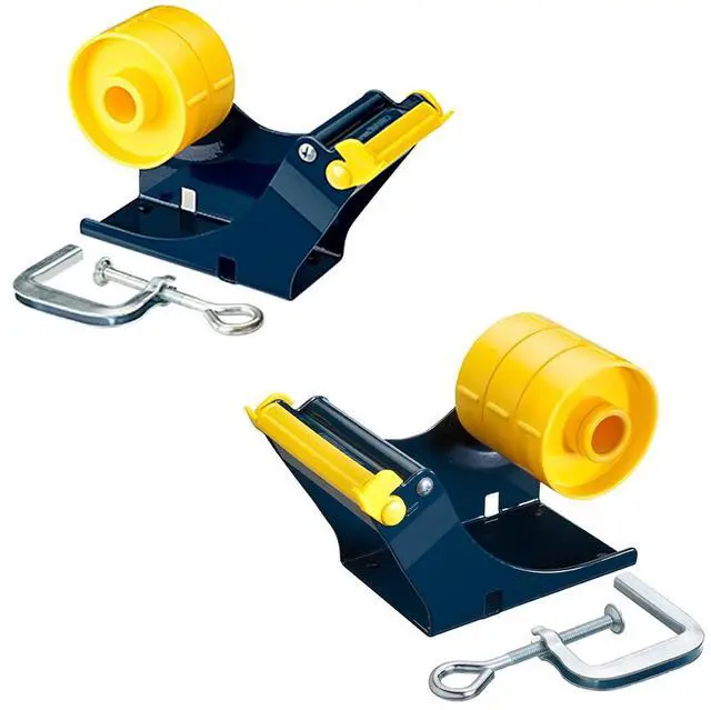Alt view image 5 of 5 - Excell Extra Wide Bench Tape Dispenser (ET-81): 2 in. width (Blue)