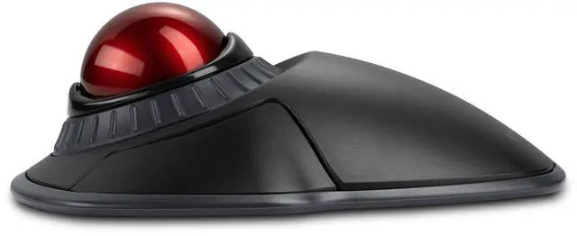Alt view image 19 of 20 - Kensington Orbit Wireless Trackball with Scroll Ring - Black - Optical - Wireless - Bluetooth - 2.40 GHz - Black, Red - 1600 dpi - Scroll Ring, Scroll Ball - Symmetrical