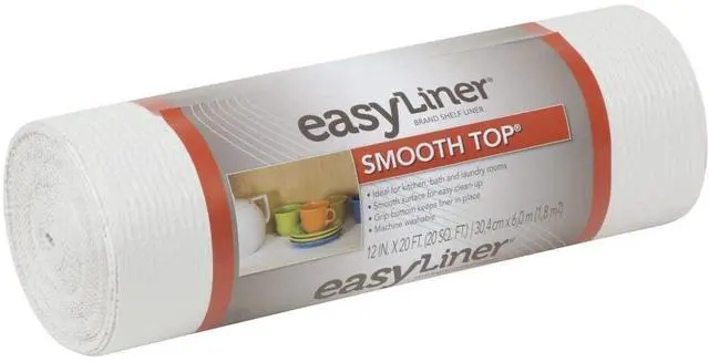 Alt view image 2 of 5 - Shurtech 855145 Duck Brand Smooth Top Easy Liner Shelf Liner, 12 inches by 20 feet, Taupe