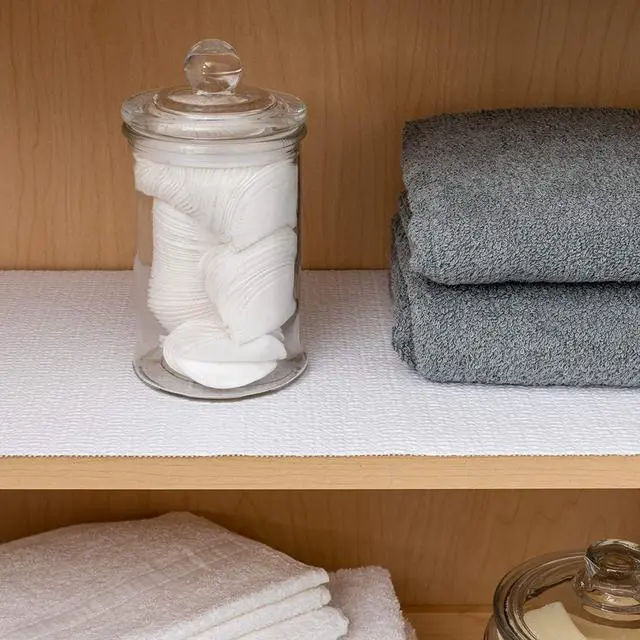 Alt view image 4 of 5 - Shurtech 855145 Duck Brand Smooth Top Easy Liner Shelf Liner, 12 inches by 20 feet, Taupe