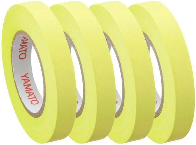 Main image of Yamato Memoc Ultra-Slim Sticky Note Refills: 1 in. x 33 ft. (Fluorescent Yellow) *4-rolls