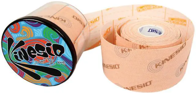 Alt view image 3 of 5 - Kinesio Tex Performance+ Kinesiology Tape: 2 in. x 16.5 ft. (Logo Beige)
