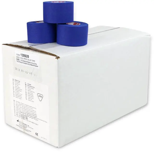 Main image of Mueller MTape TeamPak Non-Elastic Athletic Tape [Irregular Rolls]: 1-1/2 in. x 30 ft. (Royal Blue) *32-rolls