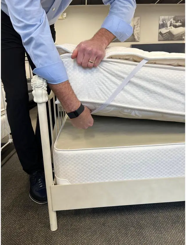 Alt view image 2 of 5 - Shovlin Removable Mattress Pillow Topper: Full (White)