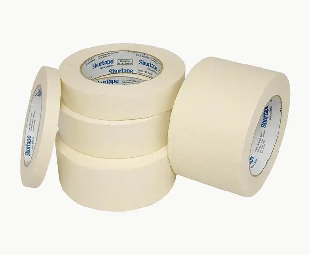 Alt view image 3 of 3 - Shurtape Utility Grade Masking Tape (CP-83): 4 in. (96mm actual) x 60 yds. (Natural) *non-branded, white core