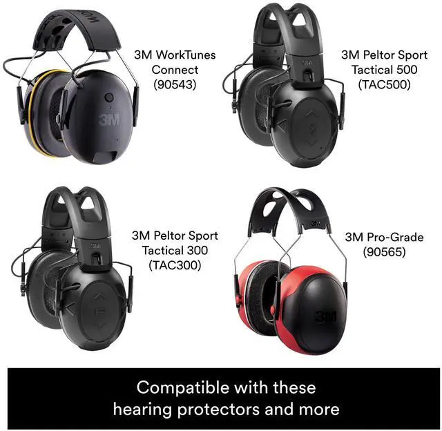 Alt view image 5 of 5 - 3M Gel Hearing Protector Replacement Hygiene Kit: 1 pair (Black)