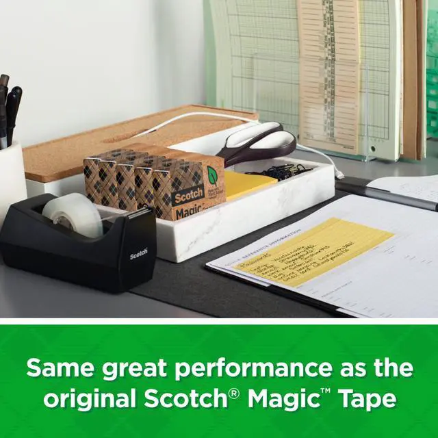 Alt view image 4 of 7 - Scotch Magic Greener Tape Rolls [Invisible Matte Finish]: 3/4 in. x 75 ft. (Translucent) *3-pack