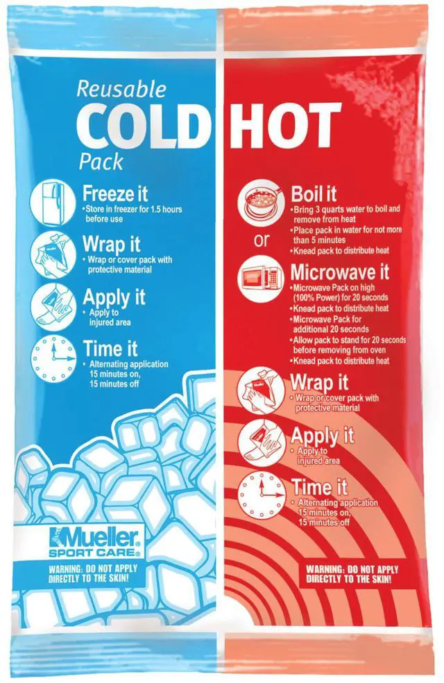 Alt view image 5 of 6 - Mueller Reusable Cold/Hot Wrap: one size (Black)