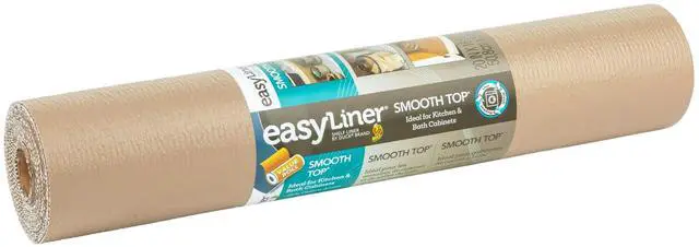 Main image of Duck Brand EasyLiner Smooth Top Shelf Liner [Non-Adhesive]: 20 in. x 18 ft. (Taupe)