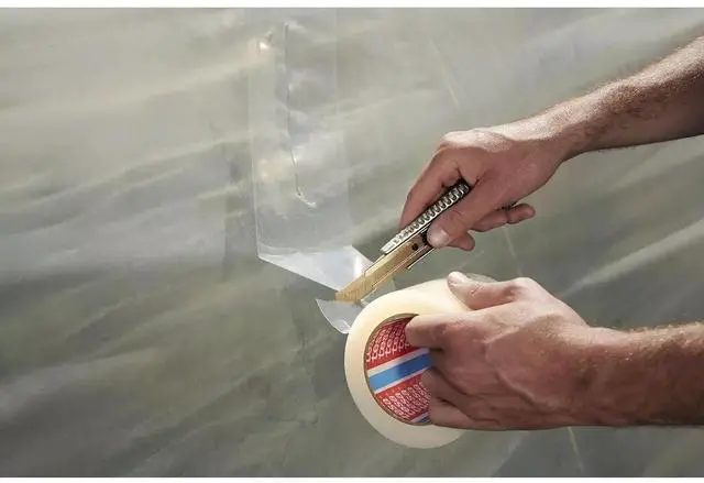 Alt view image 5 of 6 - tesa Greenhouse Repair Tape [UV Resistant] (4646): 4 in. x 36 yds. (Clear)