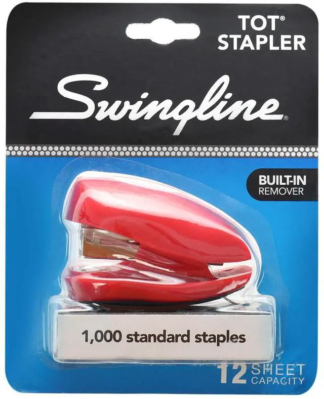 Alt view image 7 of 7 - Swingline Tot Stapler with Built-In Remover: 12 sheet capacity (Red)