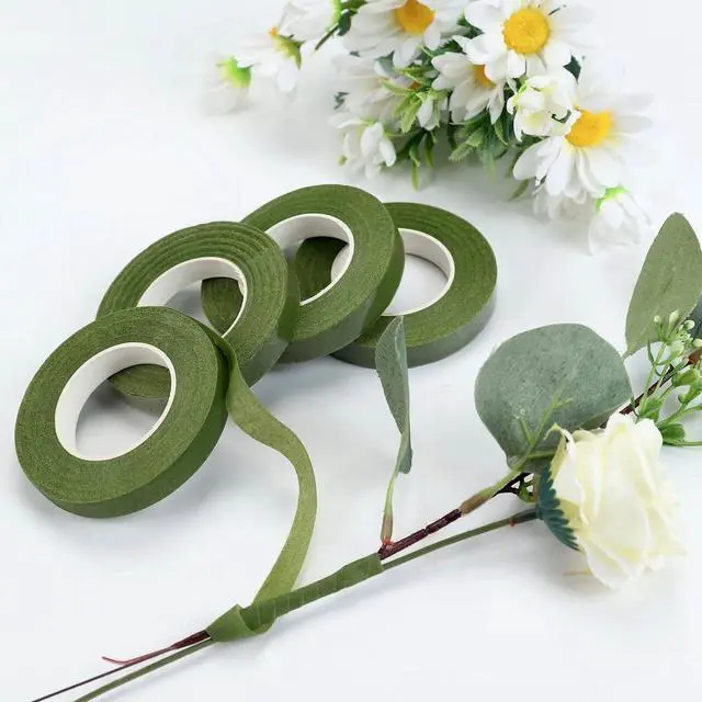 Alt view image 4 of 4 - FindTape Flower / Bouquet Stem Wrapping Tape: 1/2 in. x 30 yds. (Green) *4-pack