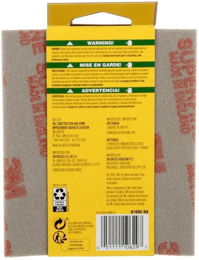 Alt view image 2 of 3 - 3M General Purpose Sanding Pad [Super Fine]: 4-1/2 in. x 5-1/2 in. (Grey)