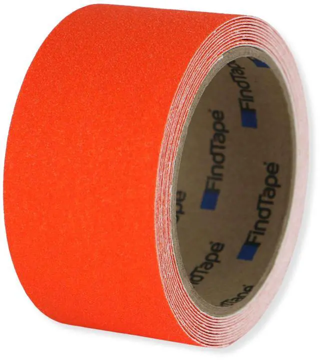 Main image of FindTape AST-35 Premium Anti-Slip Non-Skid Tape [Colors, 60 grit]: 2 in. x 10 ft. (Orange)