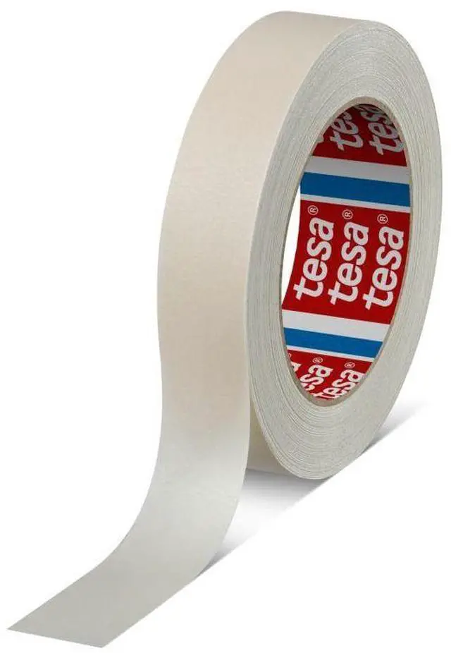 Main image of tesa Fine Crepe Paper Masking Tape for Spray Painting (4317): 1 in. x 55 yds. (Natural)