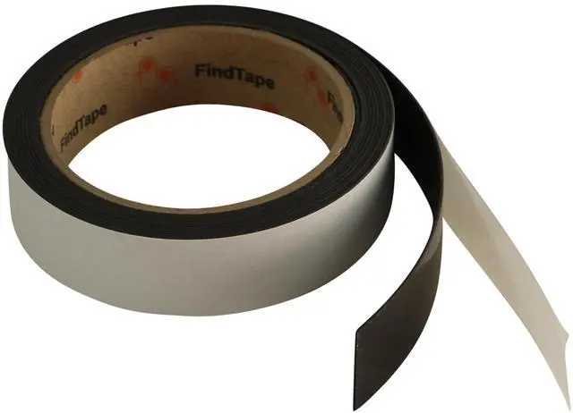 Main image of FindTape Outdoor Magnetic Tape [Adhesive-Backed, 1/32" thickness] (MGSPO): 1/2 in. x 10 ft. (Black)