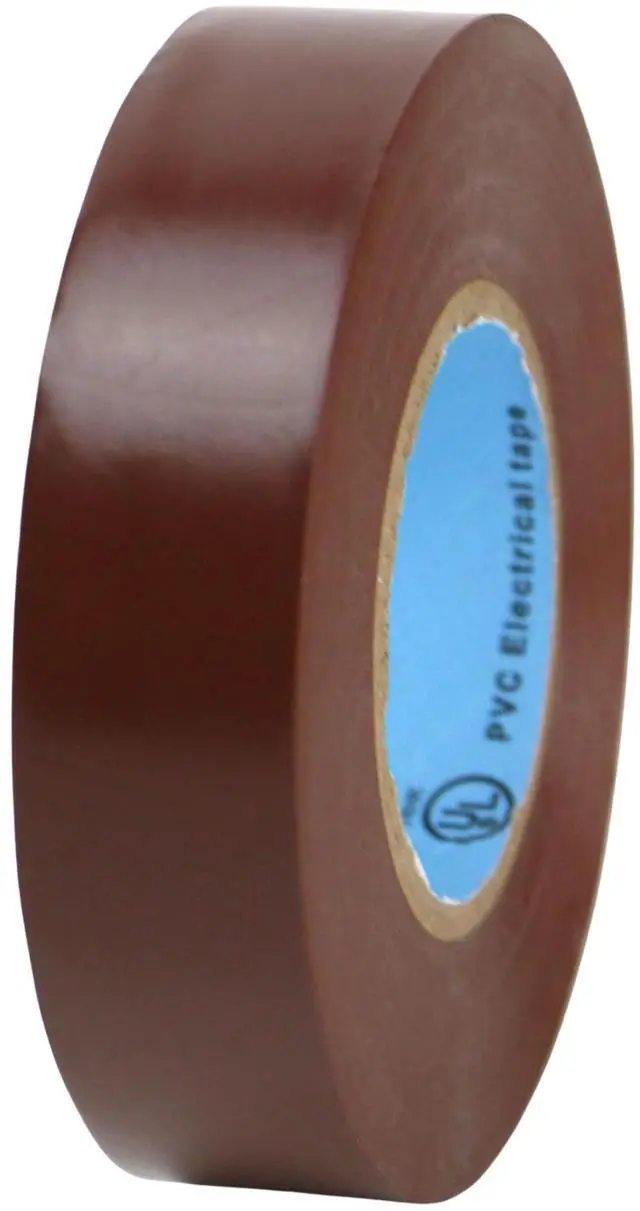 Main image of FindTape Wonder Professional Grade Vinyl Electrical Tape [7 mils thick]: 3/4 in. x 66 ft. (Brown)