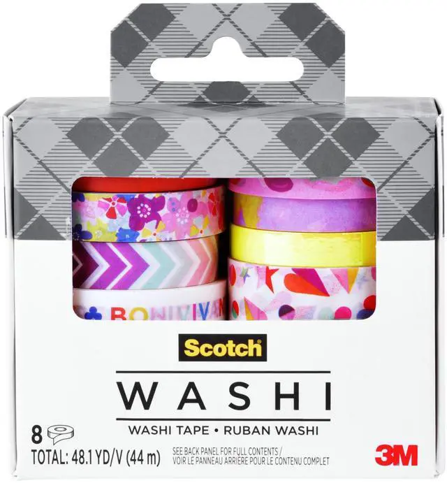 Main image of Scotch Washi Tape [8-Pack]: 8-pack / Assorted (8 patterns) Style #22