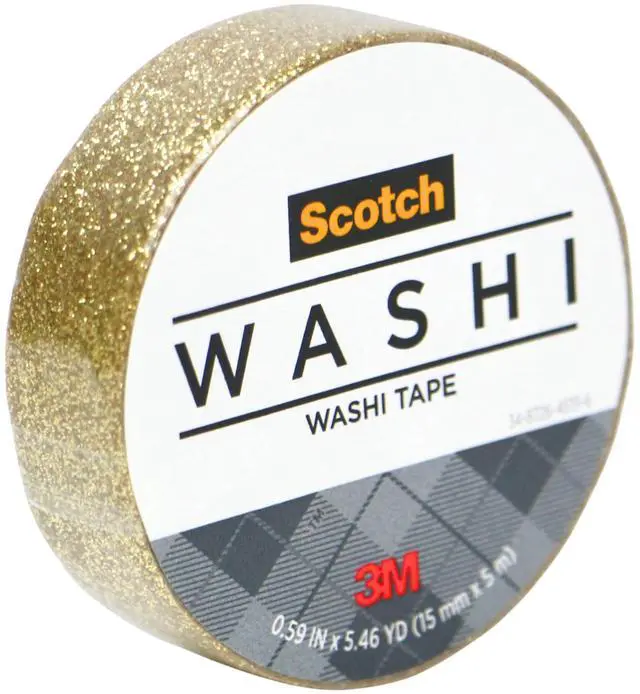 Main image of Scotch Expressions Glitter Tape: 0.59 in. x 196 in. (Gold)