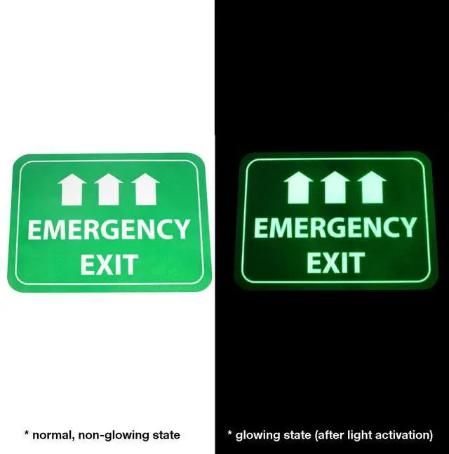Alt view image 3 of 6 - FindTape Heavy-Duty Photolumiscent PVC Floor Sign: 17 in. diameter circle (Photoluminescent First Aid)