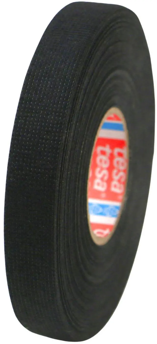 Alt view image 2 of 2 - tesa PET Fleece Wire Harness Tape (51618): 3/8 in. x 82 ft. (Black)