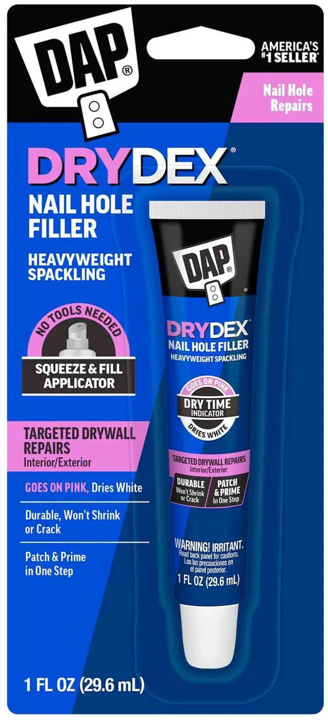 Main image of DAP DryDex Nail Hole Filler: 1 fl. oz. (Pink / White)