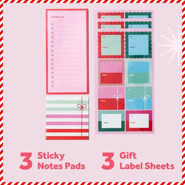 Alt view image 2 of 3 - Post-it Jingle Notes Hostess Gift Set: 5 assorted pads (Assorted Colors)