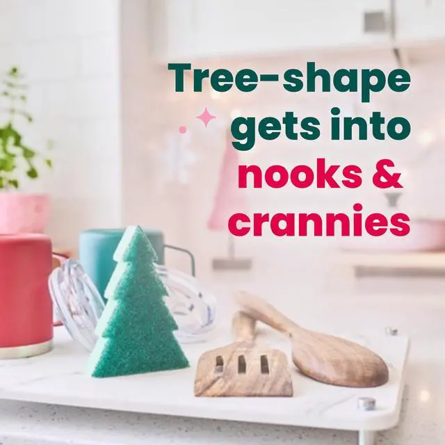 Alt view image 7 of 7 - Scotch-Brite Merry + Brite Heavy Duty Scrub Sponge: 1-pack (Green)