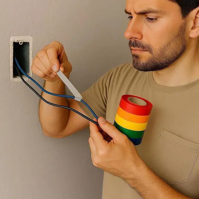 Alt view image 3 of 3 - FindTape Wonder Professional Grade Electrical Tape Rainbow Pack [7 mils thick]: 3/4 in. x 66 ft. (Assorted Colors) *10-pack