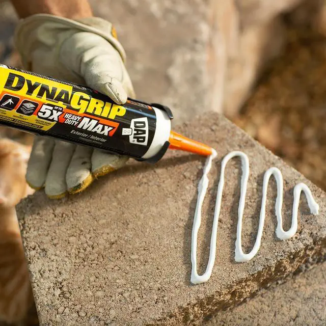 Alt view image 5 of 5 - DAP DYNAGRIP Heavy Duty Max Construction Adhesive: 9 oz. (White)