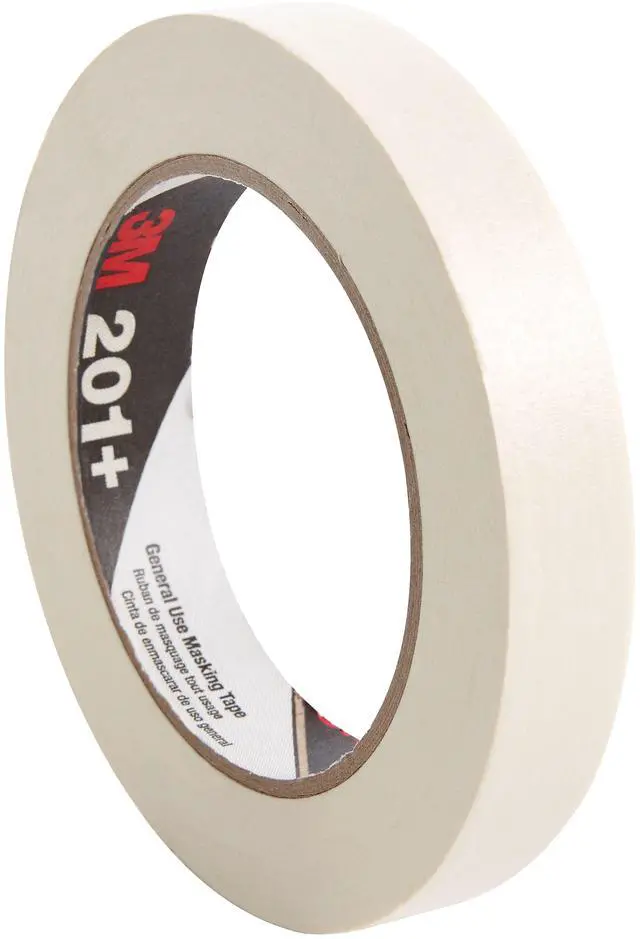 Main image of 3M General Use Masking Tape (201+): 0.94 in. x 60 yds. (Tan)