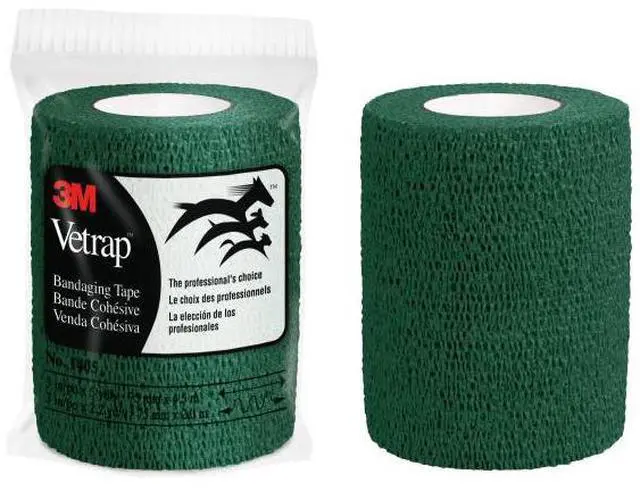 Main image of 3M Vetrap Bandaging Tape: 3 in. x 15 ft. (Hunter Green)