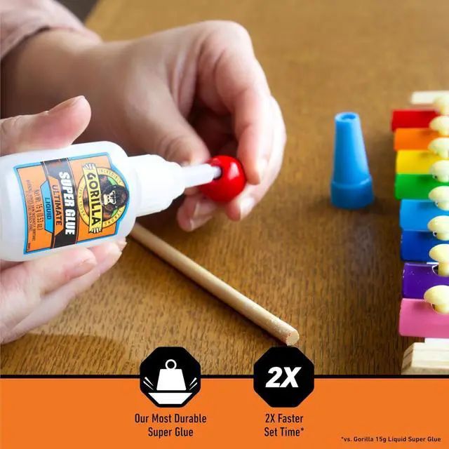 Alt view image 3 of 4 - Gorilla Super Glue Ultimate: 15g bottle (Clear)