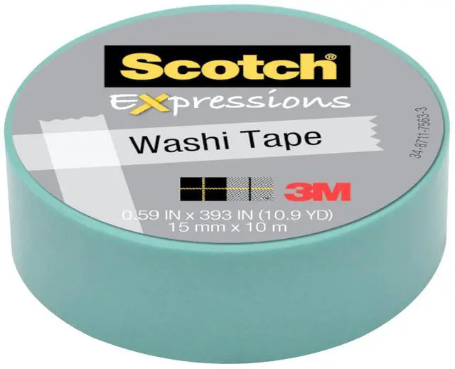 Main image of Scotch Expressions Washi Tape: 0.59 in. x 393 in. (Pastel Blue)