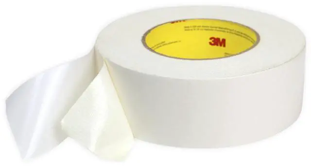 Main image of 3M Double-Sided Cloth Tape: 2 in. (48mm actual) x 36 yds. (White)