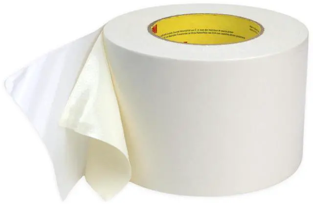 Main image of 3M Double-Sided Cloth Tape: 4 in. (96mm actual) x 36 yds. (White)