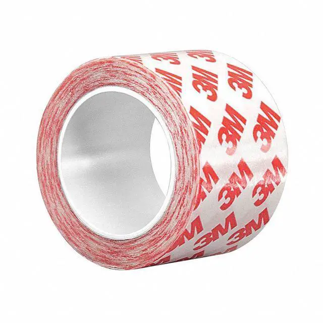 Main image of 3M Double-Sided Polyester Film Tape: 3 in. (72mm actual) x 55 yds. (Clear)
