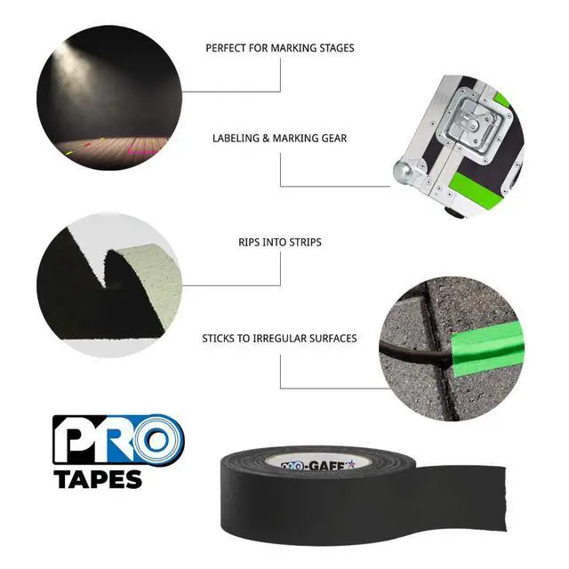 Alt view image 3 of 4 - Pro Tapes Premium Grade Gaffer Tape: 3 in. (72mm actual) x 55 yds. (Tan)