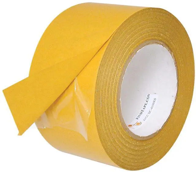 Alt view image 2 of 3 - JVCC Double-Sided Film Tape: 4 in. (96mm actual) x 60 yds. (Clear)