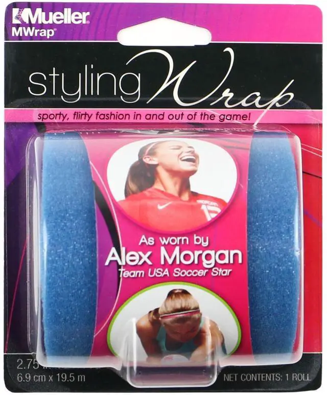 Main image of Mueller Styling MWrap Foam Hair Wrap: 2-3/4 in. x 21.4 yds. (Blue) *styling-wrap packaging