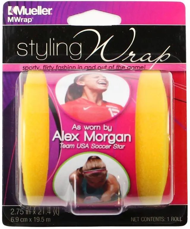 Main image of Mueller Styling MWrap Foam Hair Wrap: 2-3/4 in. x 21.4 yds. (Gold) *styling-wrap packaging