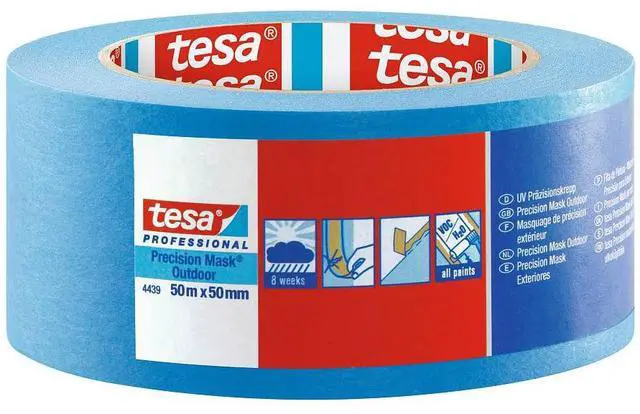 Main image of tesa Precision Mask Outdoor Painters Tape: 2 in. x 55 yds. (Blue)