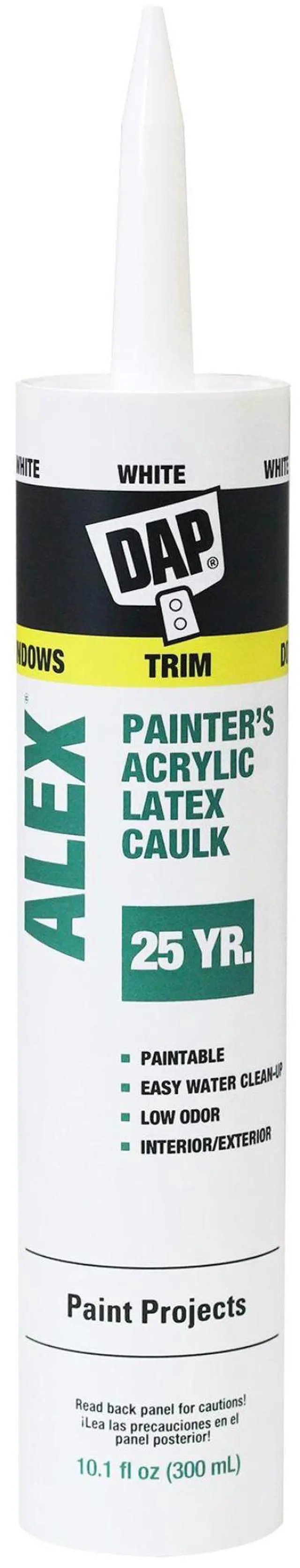 Alt view image 2 of 6 - DAP 18670 ALEX Painter's Acrylic Latex Caulk, 10.1 oz.