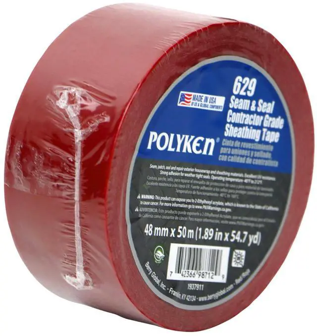 Alt view image 2 of 3 - Polyken Seam & Seal Contractor Grade Sheathing Tape: 2 in. x 55 yds. (White)